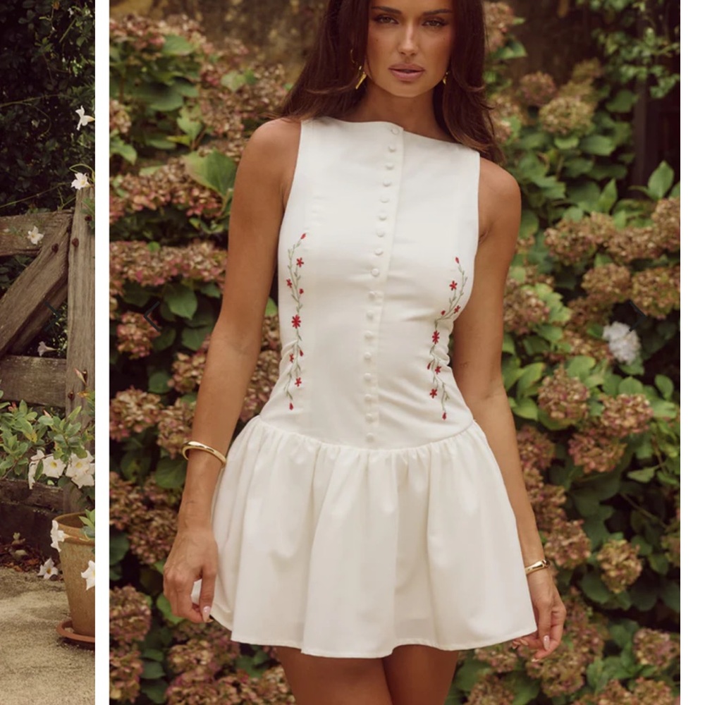 NEVAH MINI DRESS - WHITE